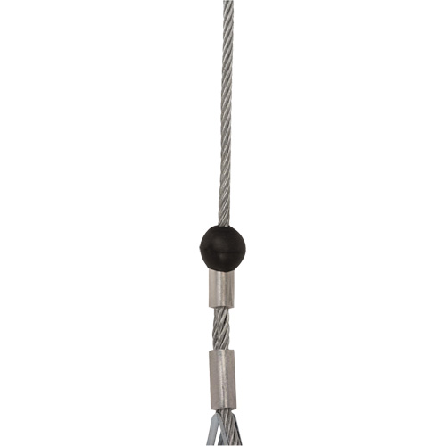 SRL-73302-20LE Cordage de s&eacute;curit&eacute; autor&eacute;tractable, 20', Acier galvanis&eacute;, Pivotant Cintas