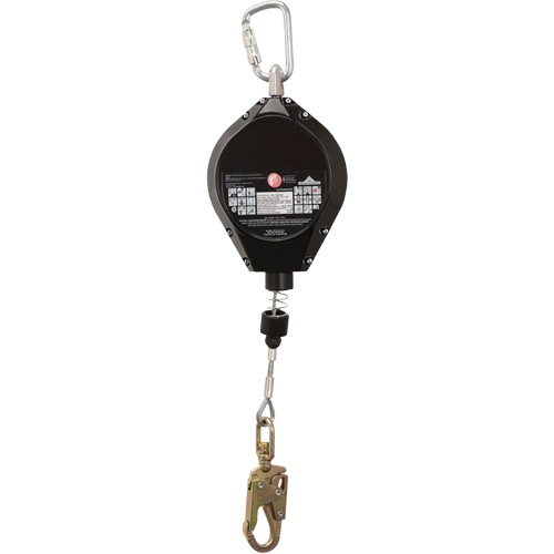 SRL-73302-40LE Self-Retracting Lifeline, 40', Galvanized Steel, Swivel Cintas