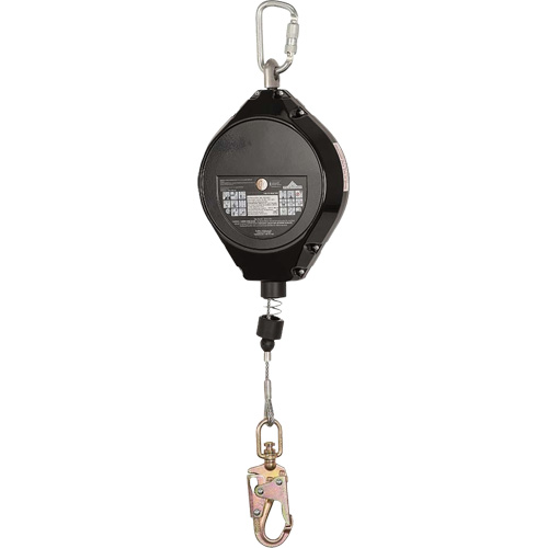 SRL-73302-60LE Cordage de s&eacute;curit&eacute; autor&eacute;tractable, 60', Acier galvanis&eacute;, Pivotant Cintas
