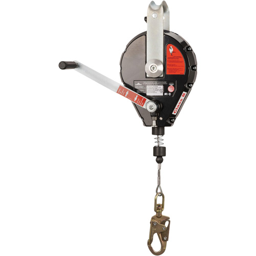 SRL-73303-60 Cable Self-Retracting Lifeline with Recovery, 60', Galvanized Steel, Swivel Cintas