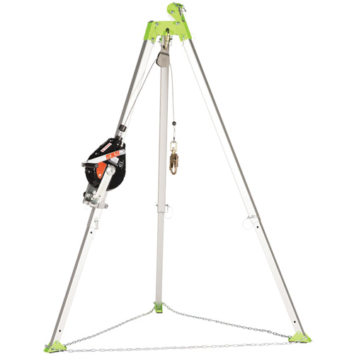 SRL-73303-60 Cable Self-Retracting Lifeline with Recovery, 60', Galvanized Steel, Swivel Cintas