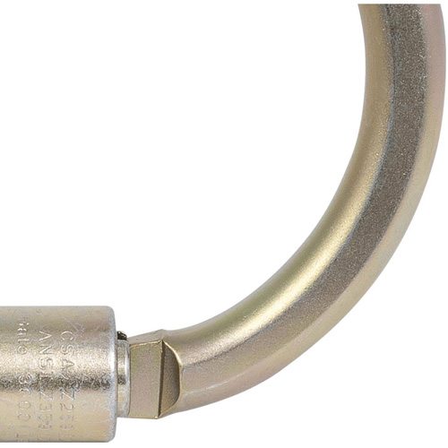 CP-04011-1 Zinc Plated Carabiner with 2" Gate Opening, Steel Cintas
