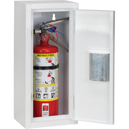 Armoire int&eacute;rieur pour extincteur, 8" la x 18" h x 6" p Cintas
