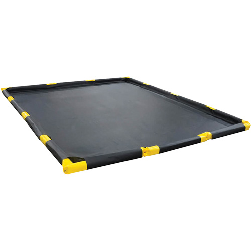 Berme Stinger Spillpal, Capacit&eacute; 1558 gal. US, 25' la x 25' lo x 4" h, Paroi en mousse Cintas