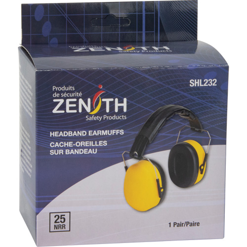 Passive Ear Muffs, Headband, 25 NRR dB Cintas