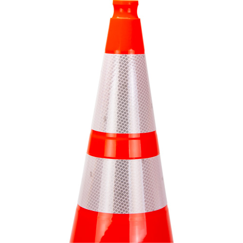 Premium Traffic Cone, 28", Orange, 4" & 6" Reflective Collar(s) Cintas