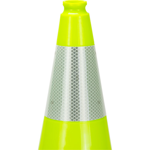 Premium Traffic Cone, 18", Lime Green, 6" Reflective Collar(s) Cintas