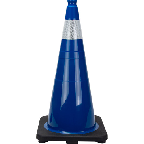 Premium Traffic Cone, 28", Blue, 4" Reflective Collar(s) Cintas