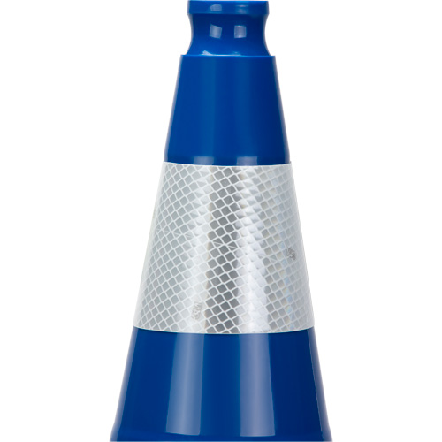 Premium Traffic Cone, 28", Blue, 4" Reflective Collar(s) Cintas