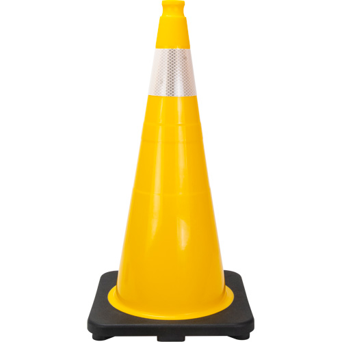 Premium Traffic Cone, 28", Yellow, 4" Reflective Collar(s) Cintas