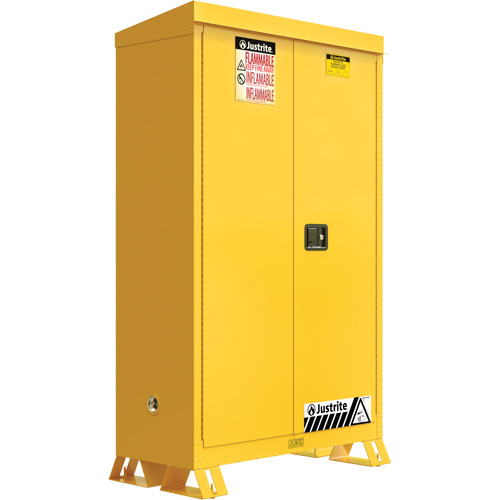Outdoor Flammable Storage Cabinet, 45 gal., 2 Door, 43" W x 65" H x 18" D Cintas