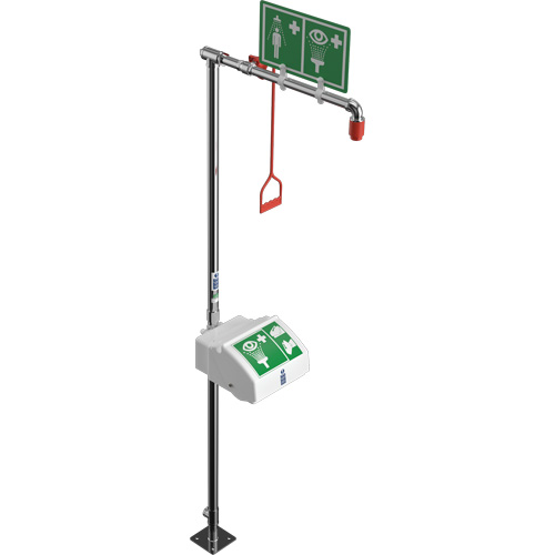 Combination Shower with Closed ABS Bowl & Bottom Inlet, Pedestal Cintas