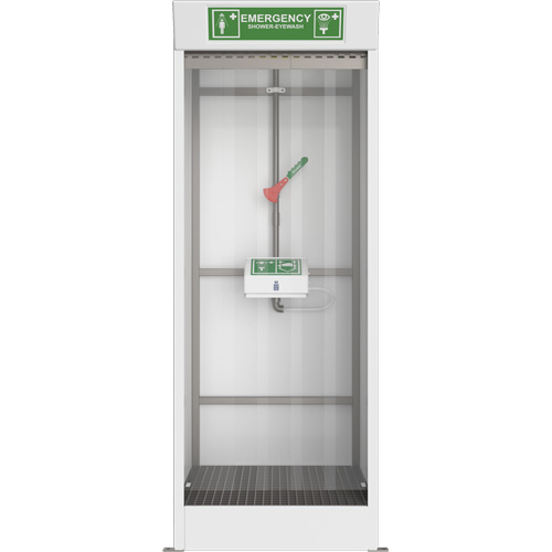 Emergency Cubicle Shower & Covered Eye & Face Wash Cintas