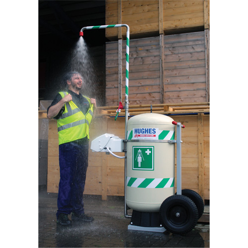 Mobile Self-Contained Emergency Safety Shower with Eye & Face Wash, 30 gal. Capacity, Meets None Cintas