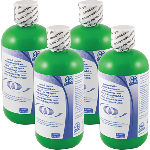 Additif pour pr&eacute;server l'eau dans les douches oculaires d'urgence autonomes, Canada, paquet de 4, 8 oz Cintas