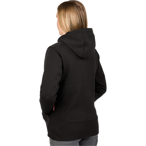 Chandail &agrave; capuchon chauffant M12 avec pile, Femmes, Moyen, Noir, Poly-coton Cintas