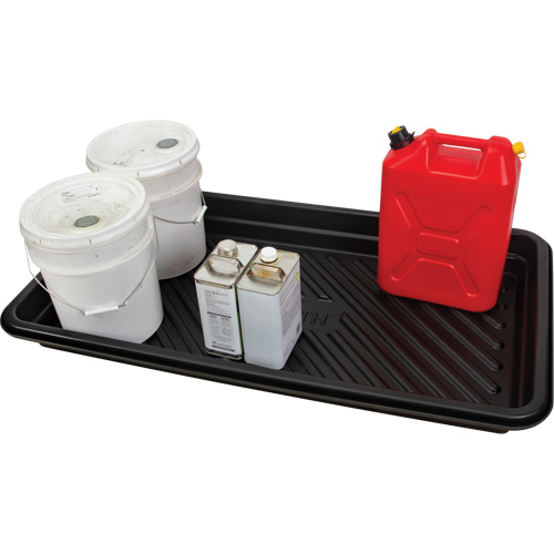 Spill Tray, 24" L x 48" W x 4.5" H, 24 US gal. Spill Capacity Cintas