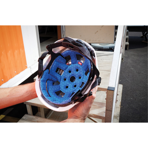 BOLT Safety Helmet Cooling Liner, Blue Cintas