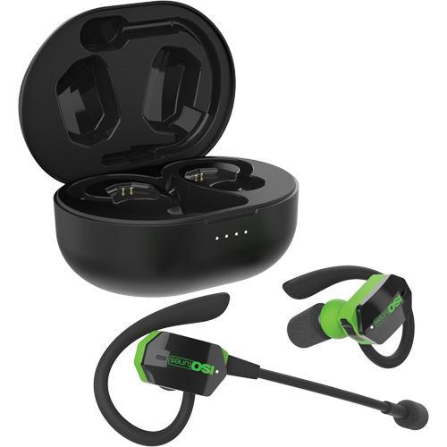 Black & Green UltraComm Aware Bluetooth Earbuds Cintas