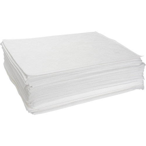 Meltblown Sorbent Pads, Oil Only, 15" x 19", 10 gal. Absorbancy Cintas