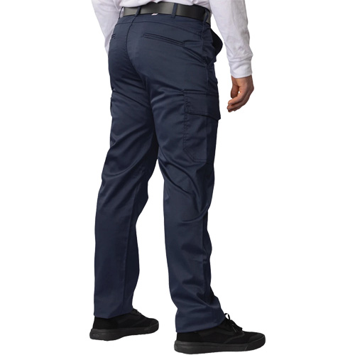 Big Flex Cargo Pants, Poly-Cotton/Spandex, Navy Blue, Size 60 Cintas