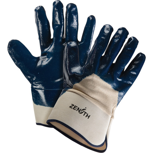 Gants &agrave; poignet de s&eacute;curit&eacute; de poids lourd, 11/2T-Grand, R&ecirc;vetement Nitrile, Enveloppe en Coton Cintas