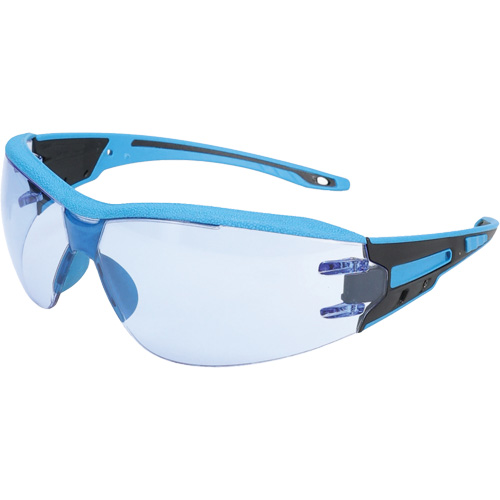 Captain Metal Detectable Rimless Safety Glasses, Light Blue Lens, Anti-Fog/Anti-Scratch, ANSI Z87+/Meets/Exceeds CSA Z94.3 Cintas