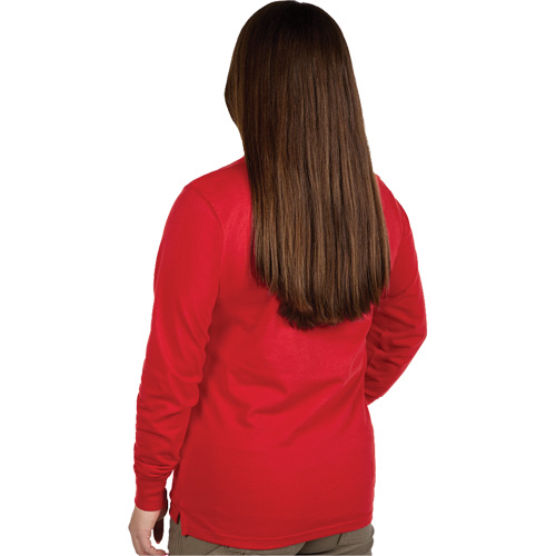 T-shirt &agrave; manches longues avec logo GRIDIRON, Femmes, T-petit, Rouge Cintas