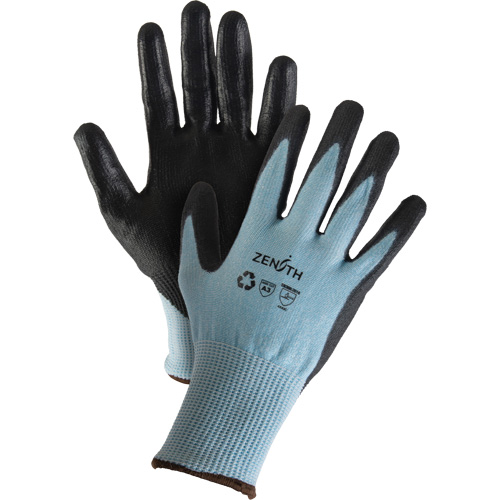 Eco-Friendly Stretch Cut-Resistant Gloves, Size 10, 13 Gauge, Polyurethane Coated, HPPE/RPET Shell, ASTM ANSI Level A3 Cintas