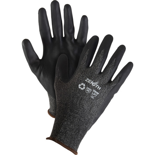 Eco-Friendly Lightweight High-Dexterity Cut-Resistant Gloves, Size 10, 21 Gauge, Foam Nitrile Coated, Stainless Steel/HPPE/RPET Shell, ASTM ANSI Level A5 Cintas