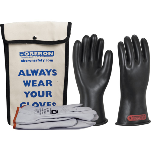 Ensemble de gants en caoutchouc pour l'&eacute;lectricit&eacute; de classe 0, 8, 11" lo, 20 cal/cm², NFPA 70E Cintas