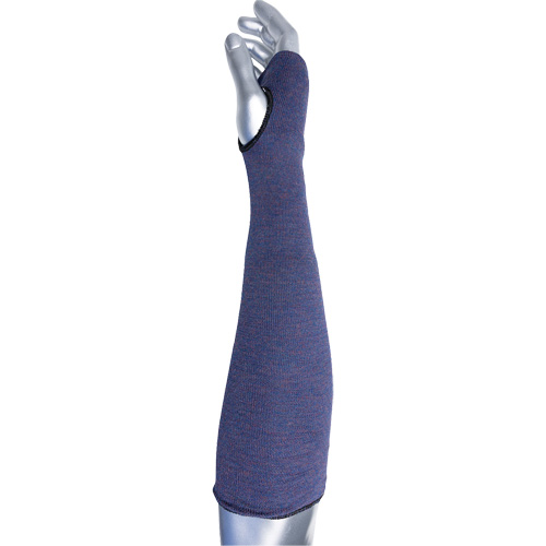 Manchette ASP &agrave; 2 plis avec trou pour pouce ECO Series Kut Gard, Aramide, 14", ASTM ANSI niveau A3, Mauve Cintas