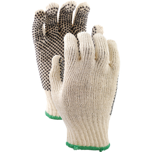 Gants en tricot avec pois de PVC 417, Poly/coton, Un c&ocirc;t&eacute;, Petit Cintas