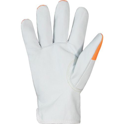 Gants haute visibilit&eacute; r&eacute;sistants &agrave; la coupe Endura Pro, Taille Petit, Enveloppe en Cuir de vache, ASTM ANSI niveau A6 Cintas