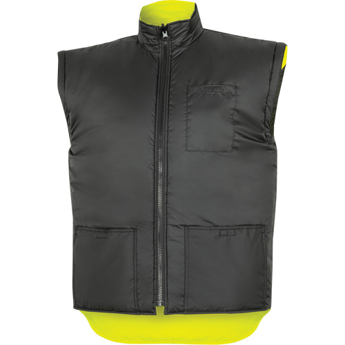 5057 Pioneer&reg; Yukon 7-in-1 Waterproof Winter Safety Parka, Polyester, Black/High Visibility Lime-Yellow, X-Small Cintas