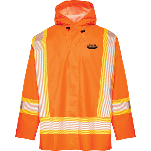 R804 Hurricane Rain Jacket, Small, High Visibility Orange Cintas