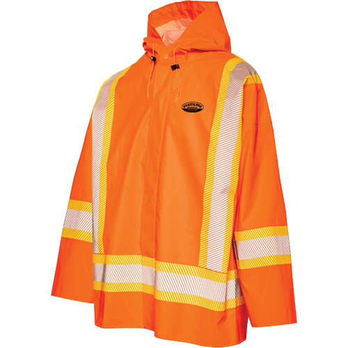 R804 Hurricane Rain Jacket, Small, High Visibility Orange Cintas
