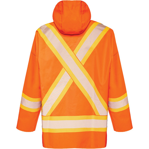 R804 Hurricane Rain Jacket, Small, High Visibility Orange Cintas