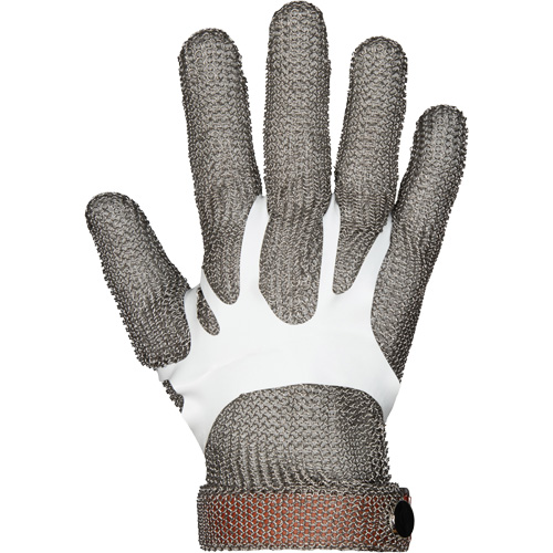 Gants en maille m&eacute;tallique MMG conformes aux normes alimentaires, Taille 2T-petit, Enveloppe en Acier inoxydable, ASTM ANSI niveau A9 Cintas