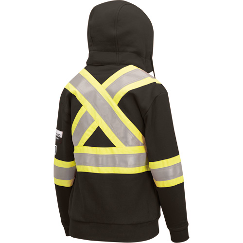 Heavyweight Safety Hoodie, Women's, X-Small, Black Cintas