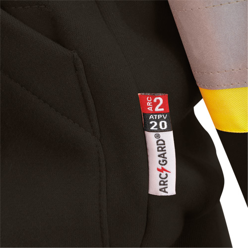 Heavyweight Safety Hoodie, Women's, X-Small, Black Cintas