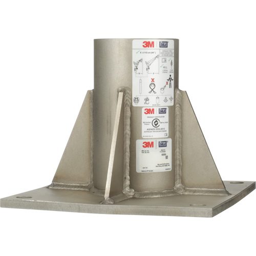 DBI-SALA&reg; Confined Space Floor Mount High Capacity Davit Mast Base, Stainless Steel Cintas