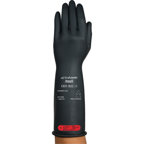 Gants &eacute;lectriques isol&eacute;s ultra l&eacute;gers ActivArmr RIG R014BUL, ASTM classe 0, Taille 8, 14" lo Cintas