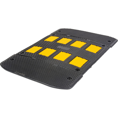 Speed Hump with End Caps, Rubber, 3' L x 40" W x 2" H Cintas