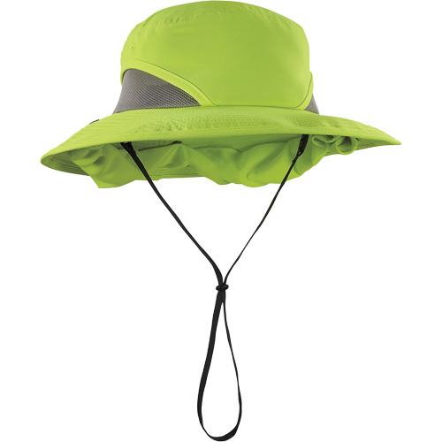 Chill-Its 8934 Ranger Hat with Neck Shade, Large/X-Large, Hi-Vis Lime Cintas