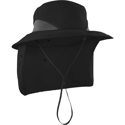 Chill-Its 8934 Ranger Hat with Neck Shade, Small/Medium, Black Cintas