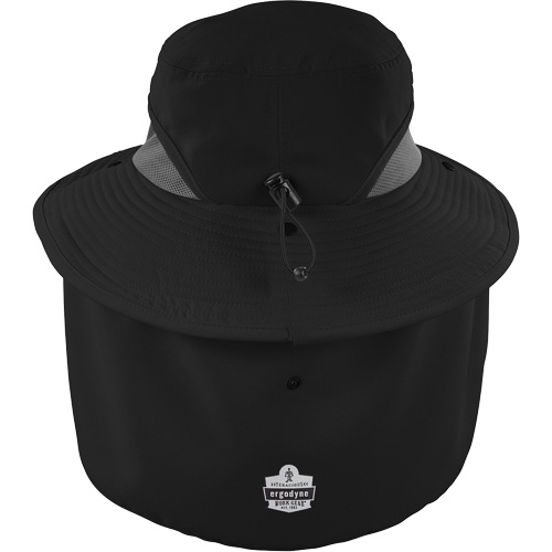 Chill-Its 8934 Ranger Hat with Neck Shade, Small/Medium, Black Cintas