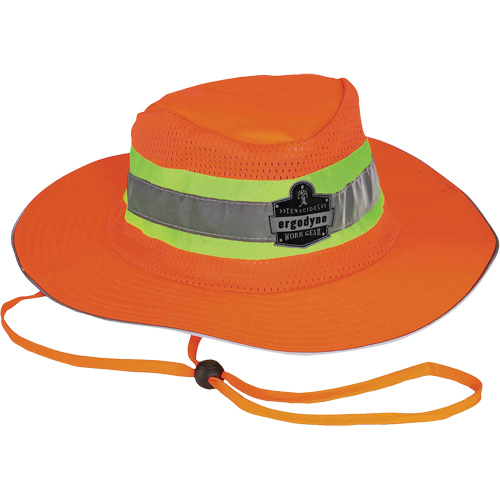 GloWear 8935 Ranger Sun Hat, 2X-Large/3X-Large, High Visibility Orange, Polyester Cintas