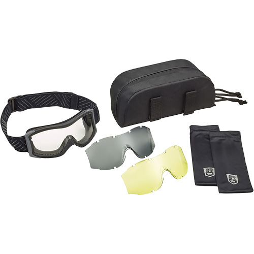 Ensemble de lunettes &agrave; coque &agrave; protection balistique X1000, Lentille Transparent/Ambr&eacute;e, Antibu&eacute;e/Anti-&eacute;gratignures, Ventilation Directe Cintas