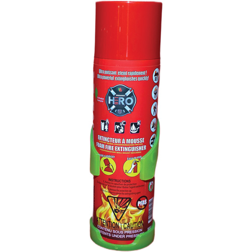 Hero 911 PFAS-Free Fire Extinguisher, ACK, 500 ml Capacity Cintas